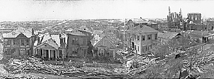 Galveston devastation