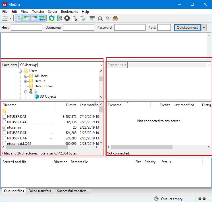 start filezilla